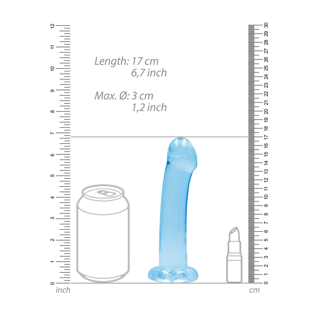 Realrock - Dildo Imukupilla 7",Sininen - Image 4