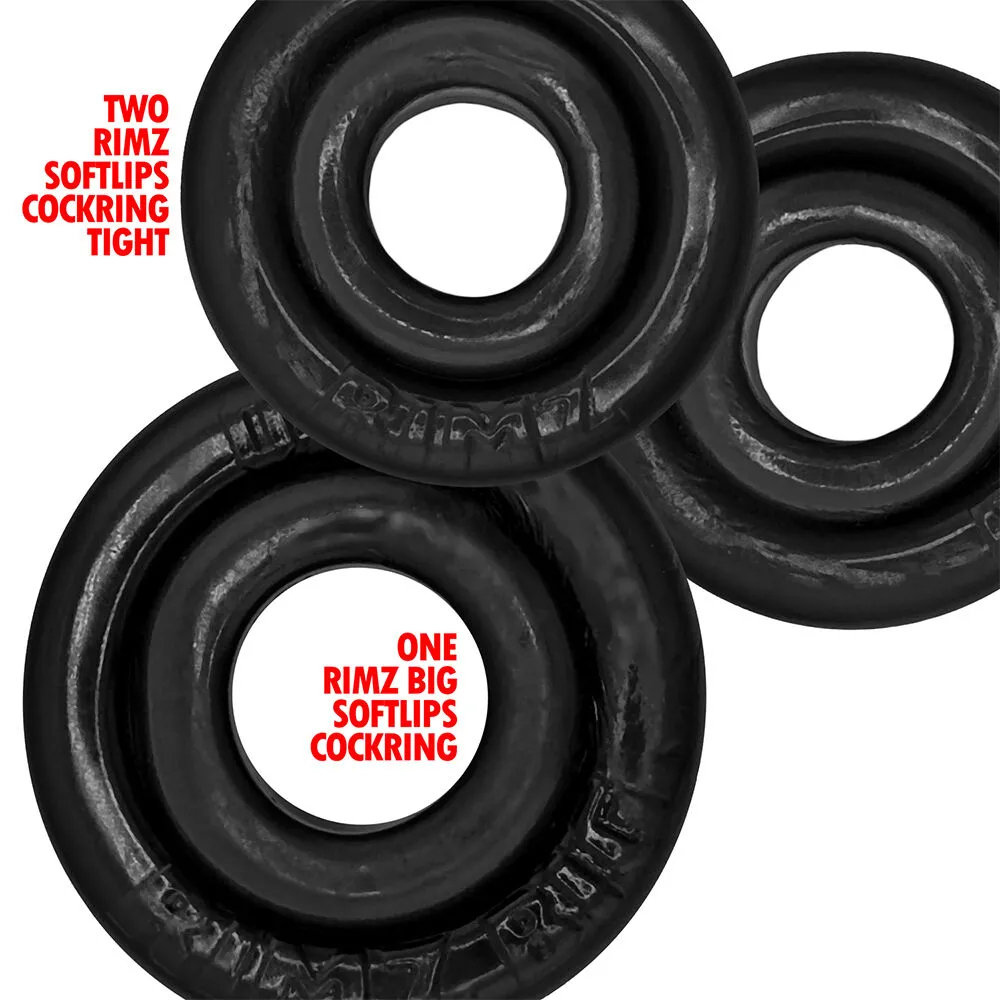 Oxballs - Rimringz Penisrenkaat 3-pack, Musta - Image 4