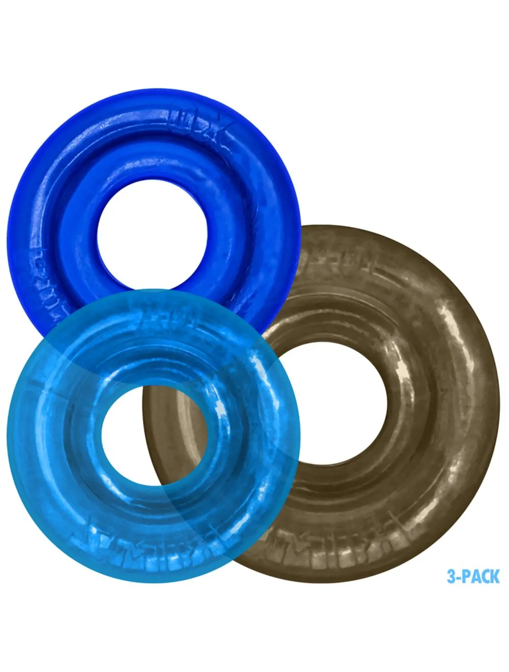Oxballs - Rimringz Penisrenkaat 3-pack, Cool Blues