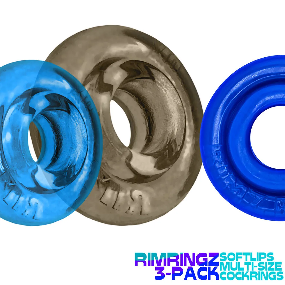 Oxballs - Rimringz Penisrenkaat 3-pack, Cool Blues - Image 3