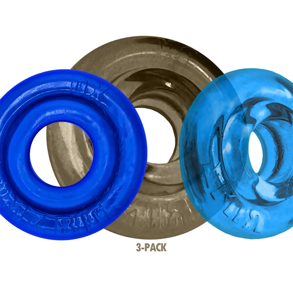 Oxballs - Rimringz Penisrenkaat 3-pack, Cool Blues - Image 4
