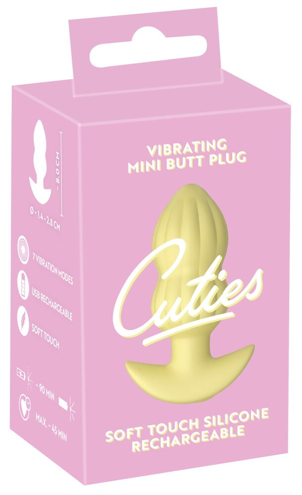 Cuties - Anaalitappi Vibralla, Keltainen - Image 2
