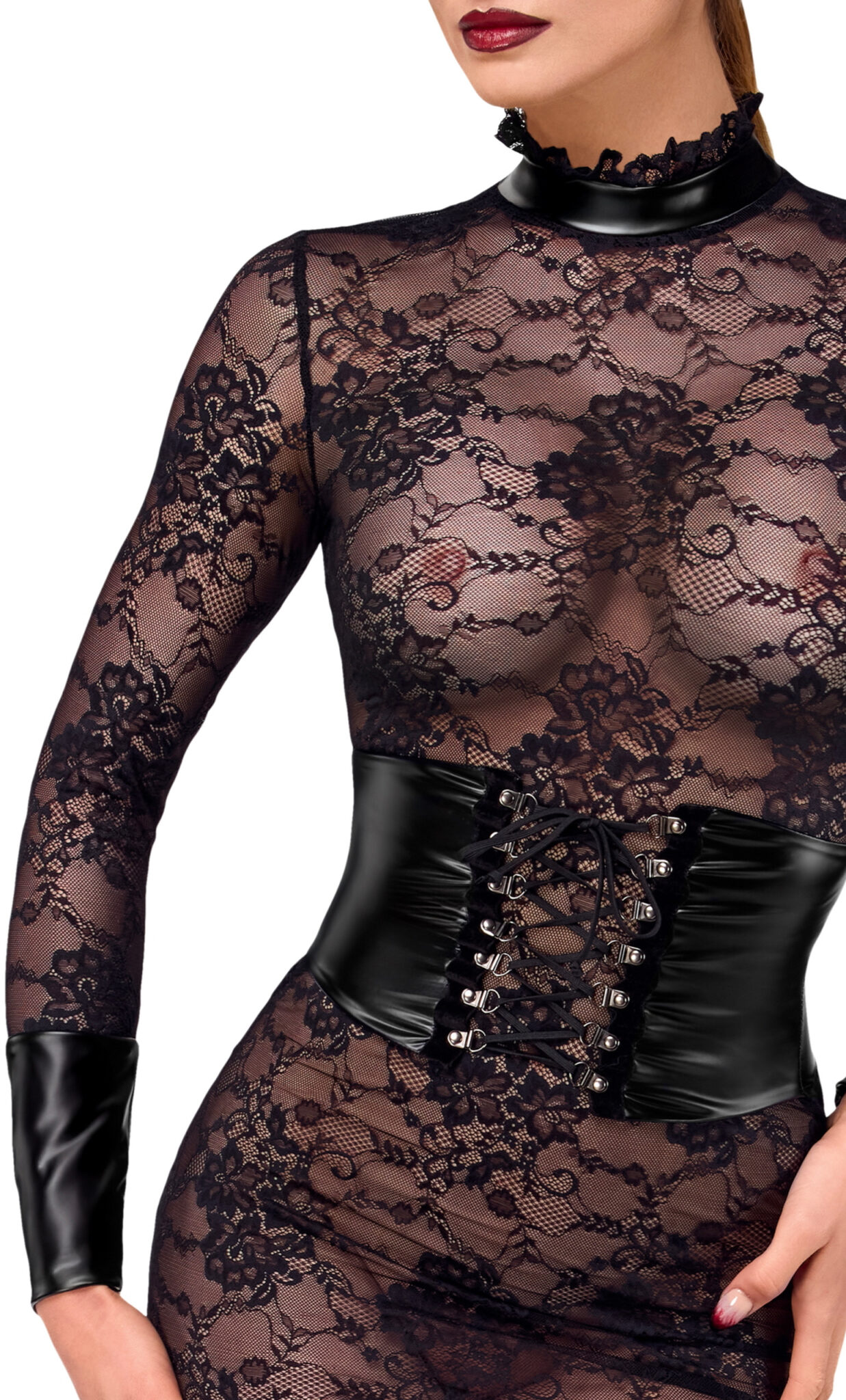 Noir Handmade - Noirelle Corset Midimekko - Image 6