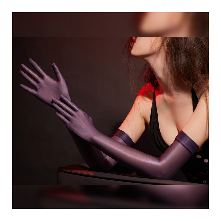 Kinky Party - Pitkät Käsineet, Violetti - Image 4