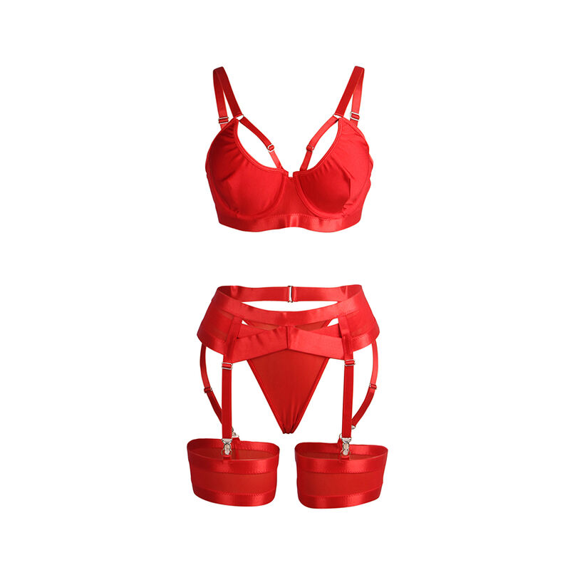 Subblime - Bondage Alusasusetti, Punainen - Image 4