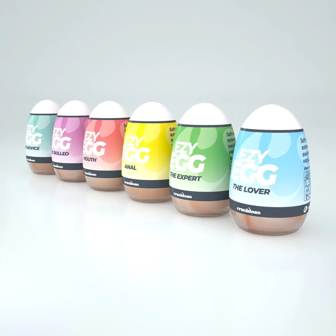 Crushious - Ezy Eggs Masturbaattorit 6 Kpl