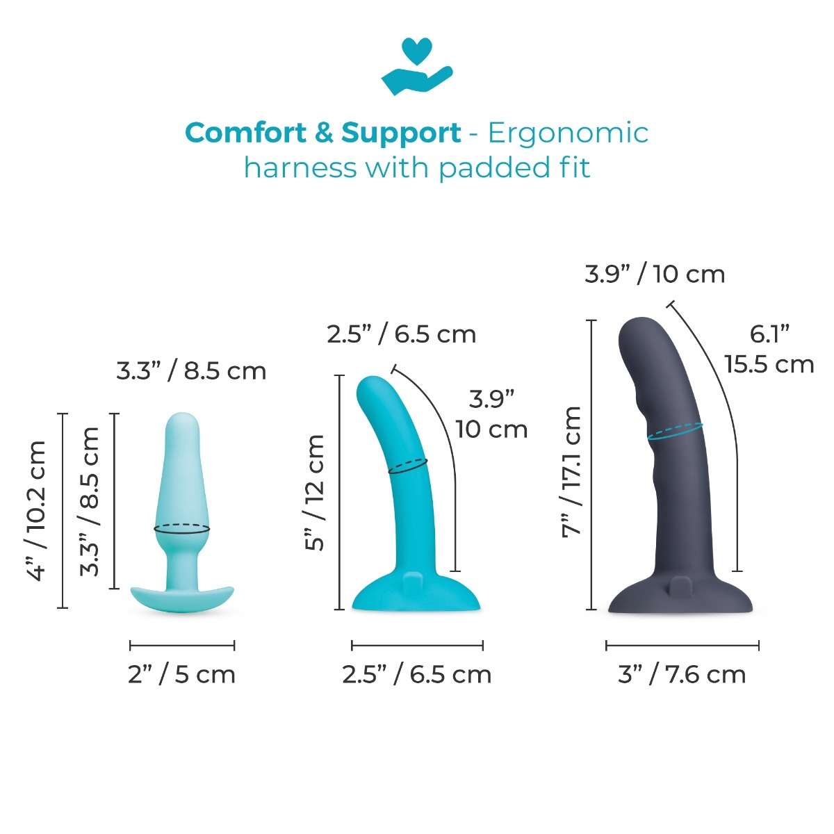 b-Vibe - Strap-It-On Anal Starter Valmis Tuotesetti - Image 4