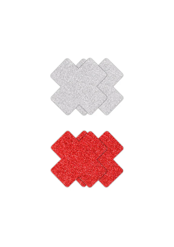 Pretty Pasties Glitter Cross 2 paria