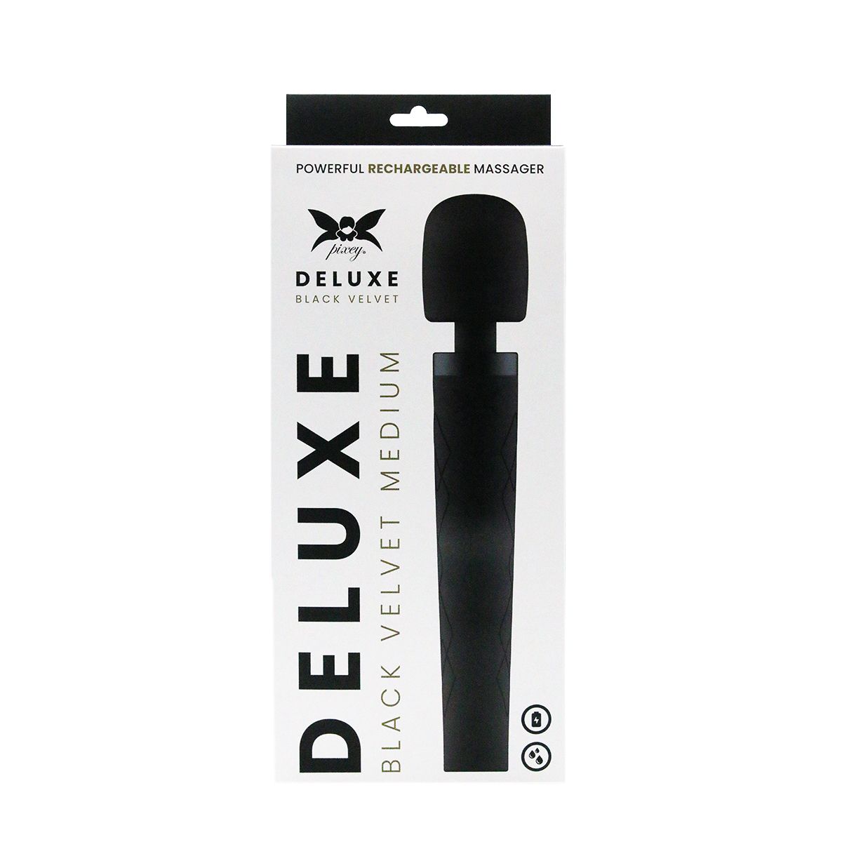 Pixey - Deluxe Black Velvet Wand, Medium - Image 2