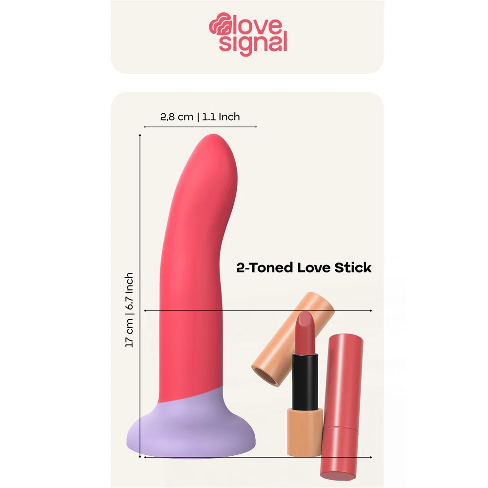 Love Signal – 2-Toned Love Stick Silikonidildo, M-Koko - Image 4