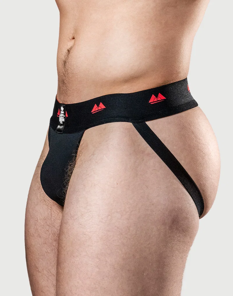 MM - Käännettävä Jockstrap, Musta-Punainen - Image 4