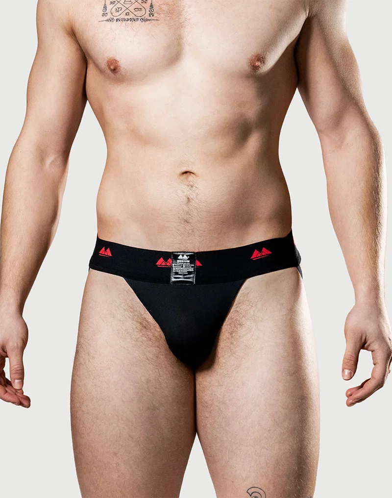 MM - Käännettävä Jockstrap, Musta-Punainen - Image 3