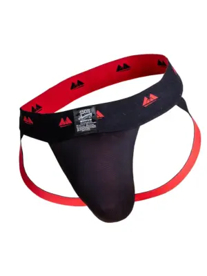 MM - Käännettävä Jockstrap, Musta-Punainen
