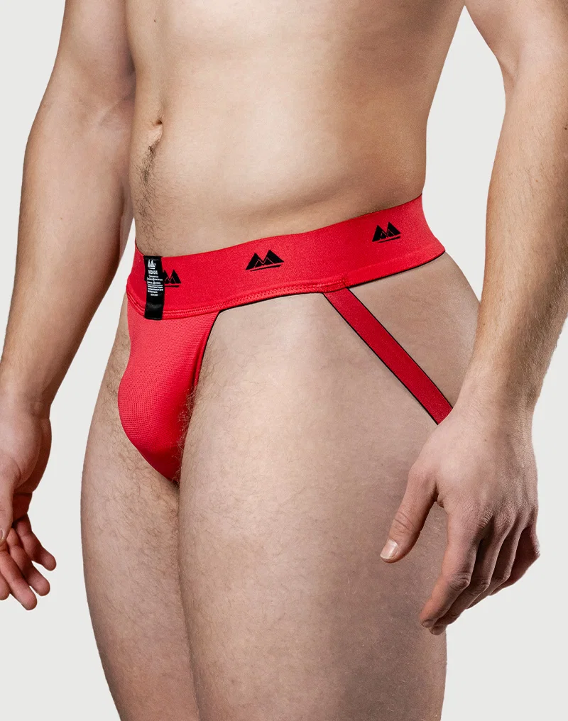 MM - Käännettävä Jockstrap, Musta-Punainen - Image 8