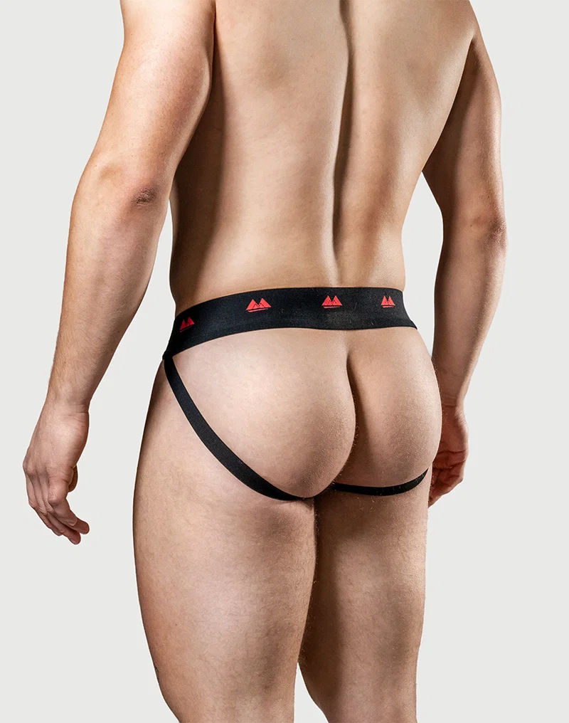 MM - Käännettävä Jockstrap, Musta-Punainen - Image 5