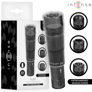 Intense - Kurt Vibraattori & Vaihtopäät, Musta