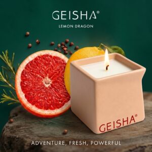 Geisha - Sensual Hierontaöljykynttilä, Lemon Dragon