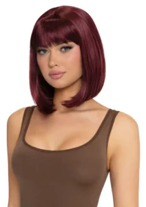 Leg Avenue - Angled Bob Wig, Punainen