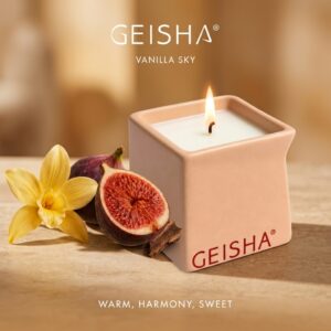 Geisha - Sensual Hierontaöljykynttilä, Vanilla Sky