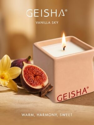 Geisha - Sensual Hierontaöljykynttilä, Vanilla Sky